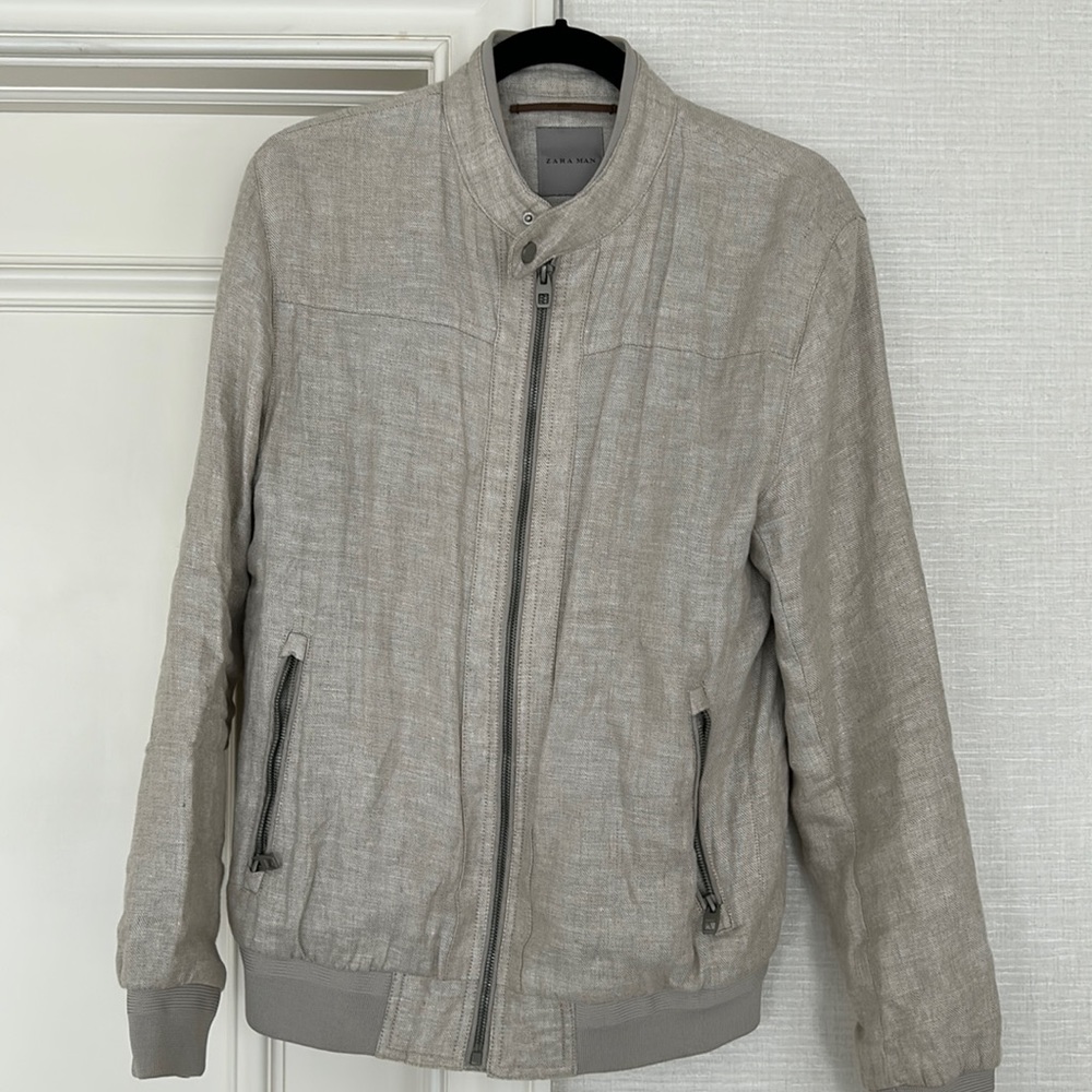 Zara bomber, Grey, Size Medium